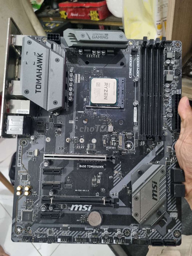 Bo mạch chủ MSI B450 Tomahawk kèm r5 3500x. Mua bán Linh kiện (RAM, Card...) tại Huyện Bình Chánh Tp Hồ Chí Minh được đăng bởi Mạnh Bùi hình 1