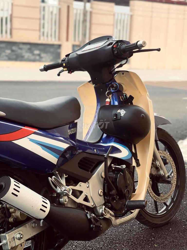 Мотоцикл Suzuki RGV Xipo 2000, сине-бежевый