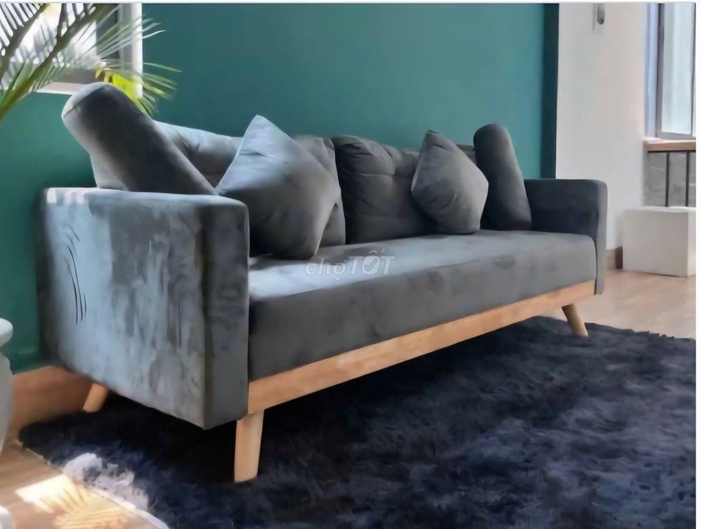 Ghế sofa Vải Xám 2m Chưa sử dụng. Mua bán Bàn ghế tại Quận Sơn Trà Đà Nẵng được đăng bởi Trọng hình 1