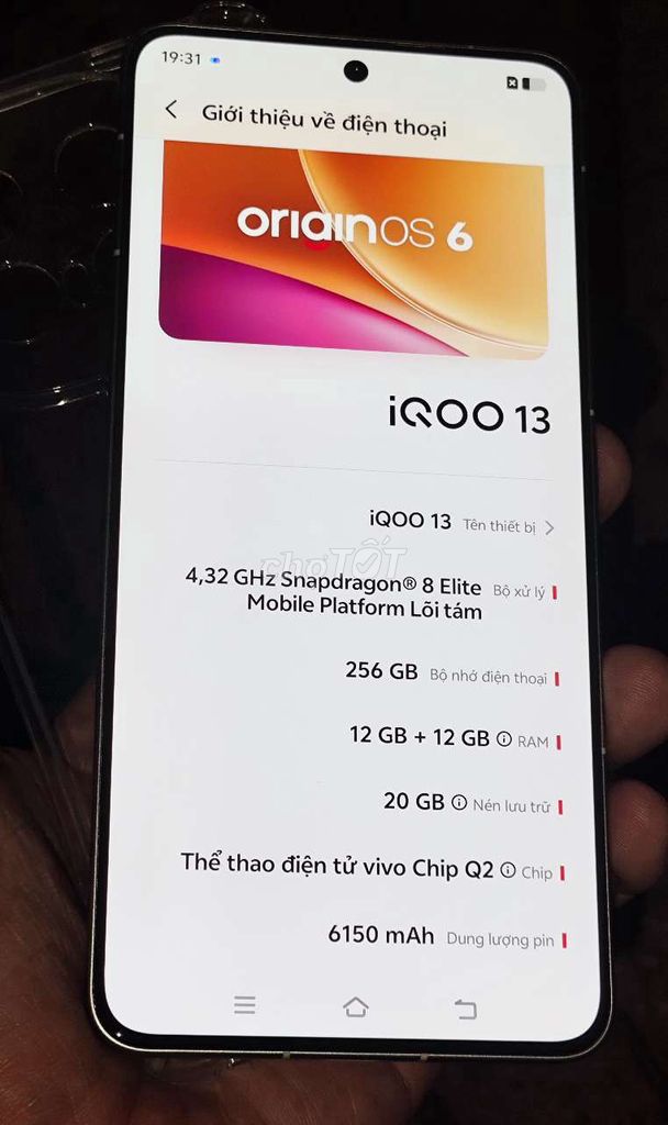 iQOO 13 256GB ZIN, CHIP SNAP 8 ELITE , Có Trao Đổi. Mua bán Điện thoại tại Thành phố Buôn Ma Thuột Đắk Lắk được đăng bởi DQ hình 1