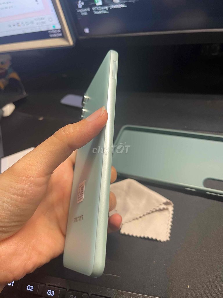 Samsung Galaxy M55 5G 256GB Xanh. Mua bán Điện thoại tại Quận Ba Đình Hà Nội được đăng bởi Son Thanh hình 1