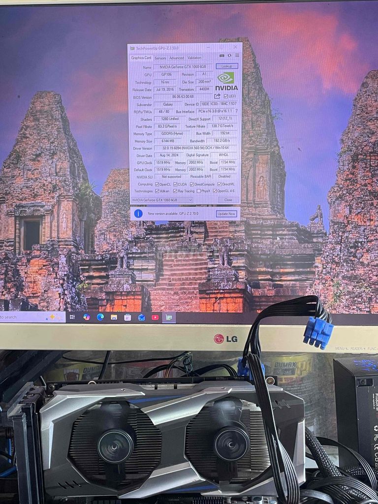 Card đồ họa NVIDIA GeForce GTX 1060 6GB. Mua bán Linh kiện (RAM, Card...) tại Thành phố Dĩ An Bình Dương được đăng bởi Cocacola hình 1