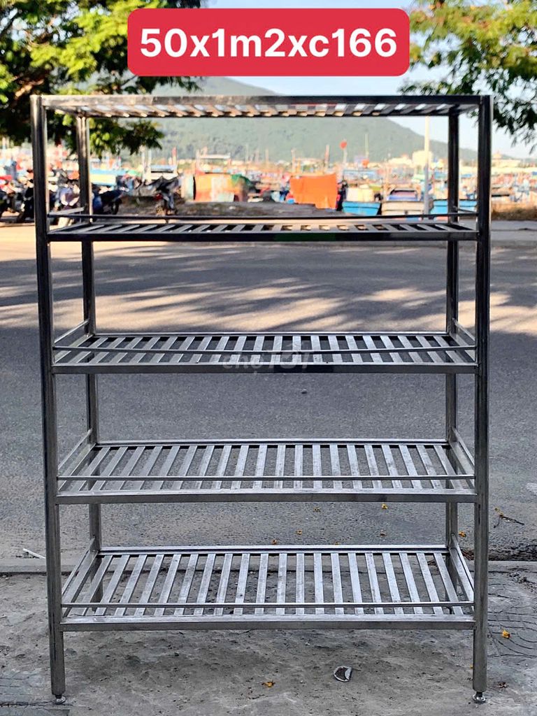 Kệ inox 5t inox 304 thanh lý 50x1m2xc166. Mua bán Tủ, kệ gia đình tại Quận Sơn Trà Đà Nẵng được đăng bởi THẾ GIỚI ĐỒ CŨ ĐÀ NẴNG hình 1