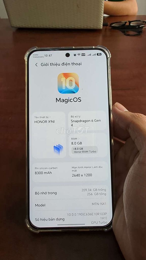 Honor X9d 8/258 đẹp có giao lưu. Mua bán Điện thoại tại Quận Ninh Kiều Cần Thơ được đăng bởi Thiện Nhân hình 1