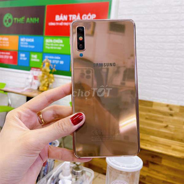 Samsung A7 Vàng đồng. Mua bán Điện thoại tại Quận Bình Tân Tp Hồ Chí Minh được đăng bởi Tan PT hình 1