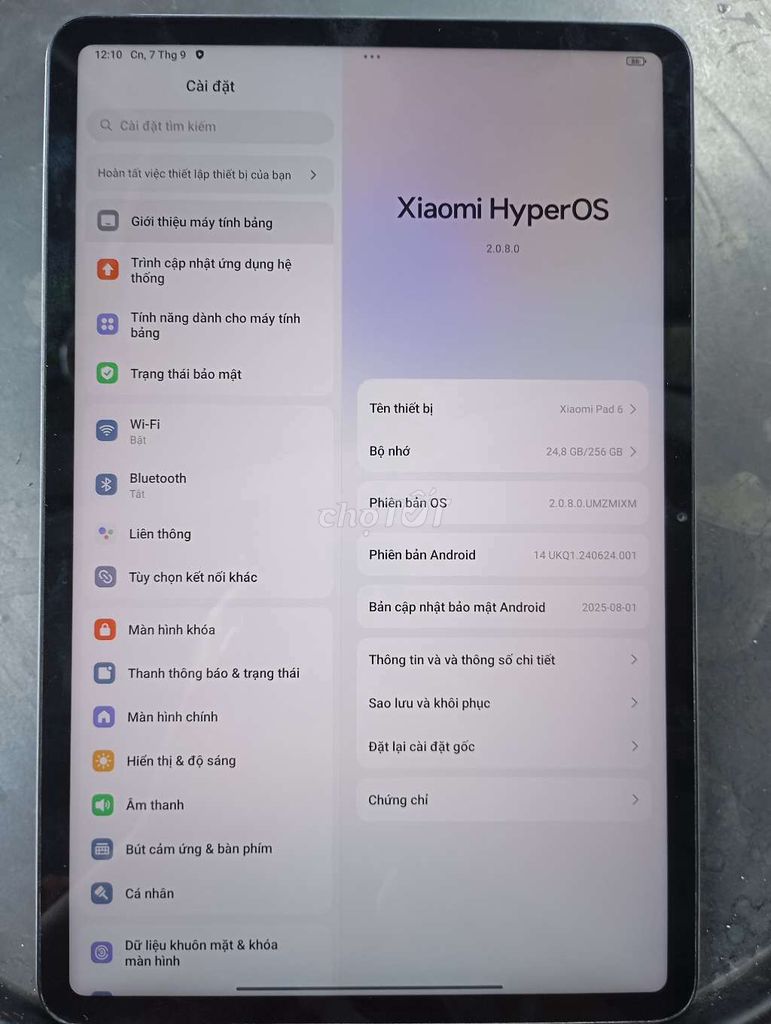 Xiaomi Pad 6 8GB/256GB Bạc. Mua bán Máy tính bảng tại Quận 10 Tp Hồ Chí Minh được đăng bởi Hoàng Gia Bảo Bảo hình 1