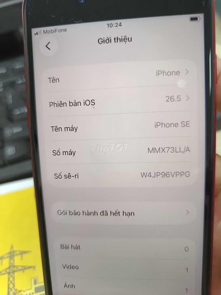 Apple iPhone SE 2022 Đỏ 82%. Mua bán Điện thoại tại Thành phố Thủ Đức Tp Hồ Chí Minh được đăng bởi Thanh Dang hình 1