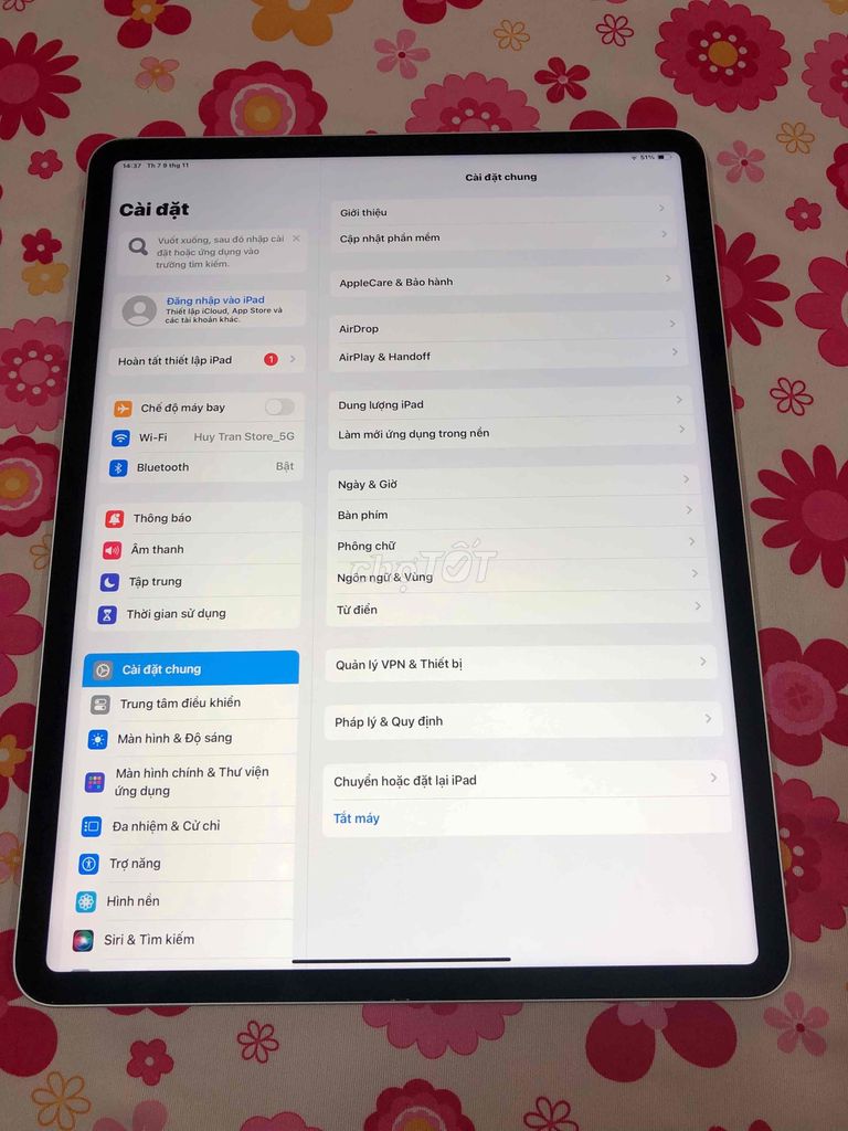 ipad pro 12.9 gen 3 2018 máy đẹp , pin thay mới