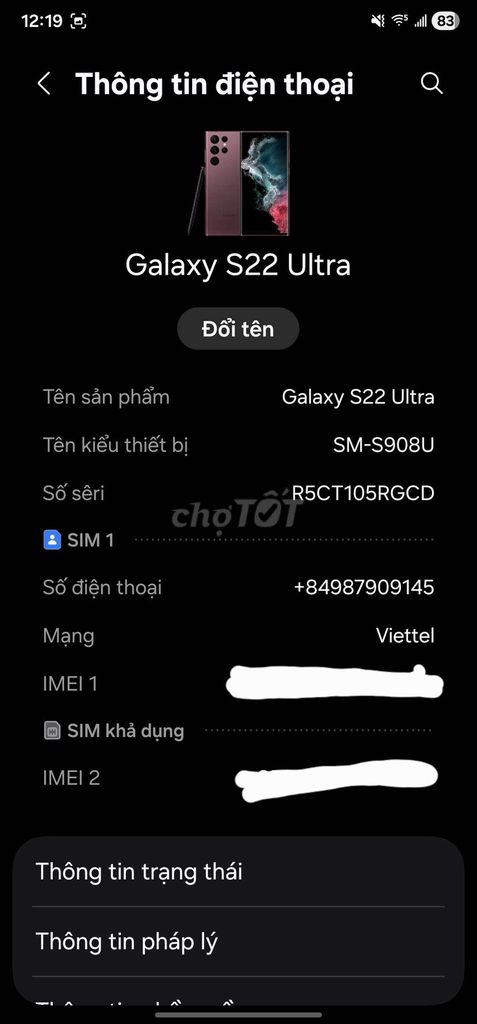 giao lưu ngang(không bán) s22 ultra 256 tím. Mua bán Điện thoại tại Quận Liên Chiểu Đà Nẵng được đăng bởi Tài trần hình 1
