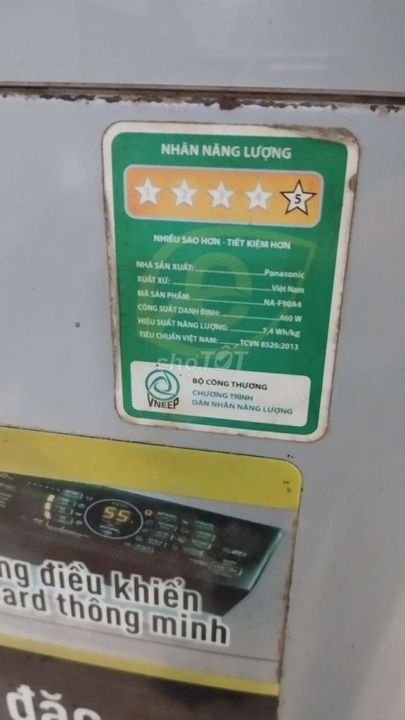 Máy giặt Panasonic 9kg. Mua bán Máy giặt tại Huyện Củ Chi Tp Hồ Chí Minh được đăng bởi Bùi Tấn Tài hình 1