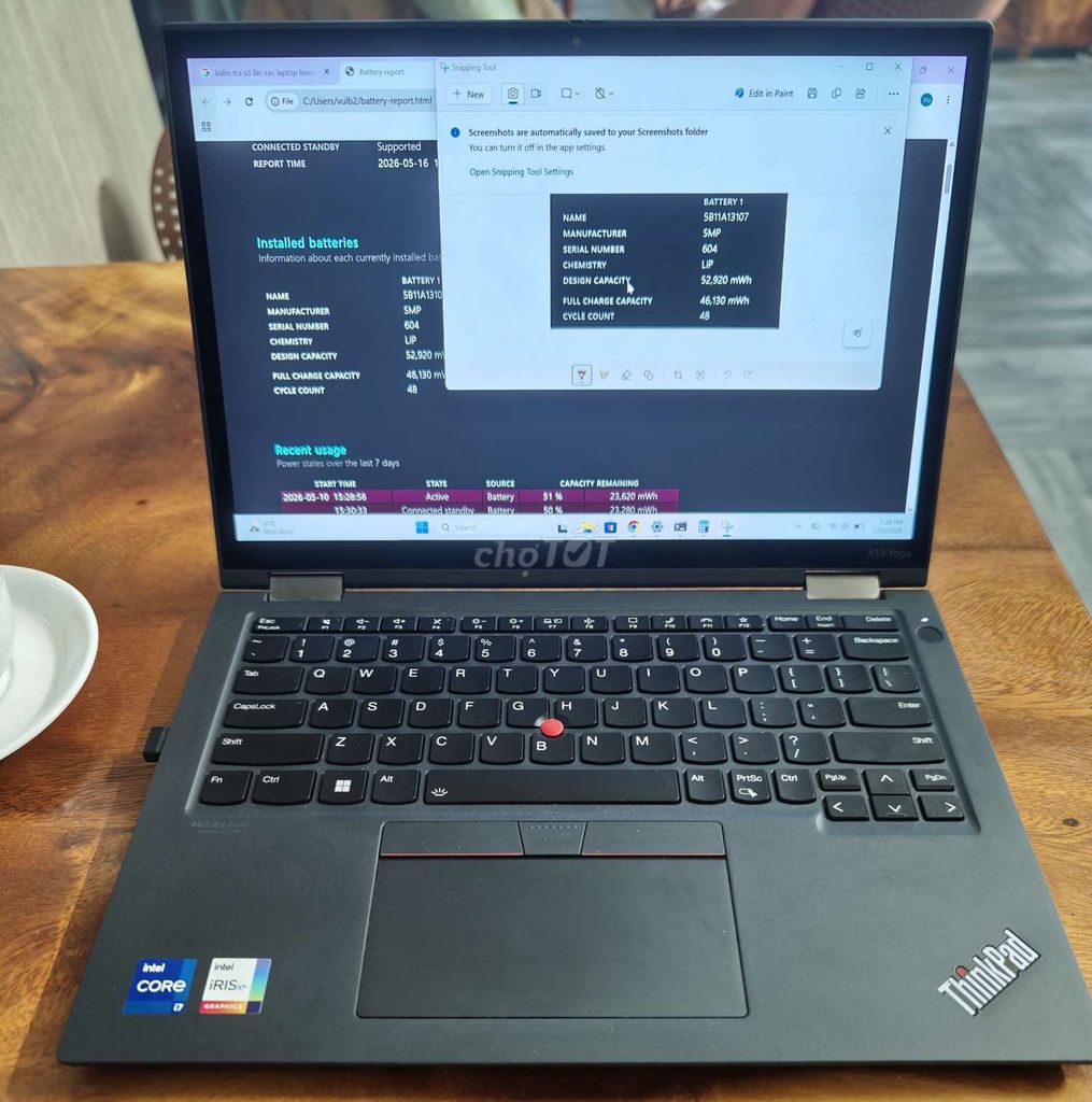 Lenovo X13 Yoga G2 i7 1165G7 16GB. MH 13in Cảm ứng. Mua bán Laptop tại Thành phố Thủ Đức Tp Hồ Chí Minh được đăng bởi Lê Bá Vũ hình 1