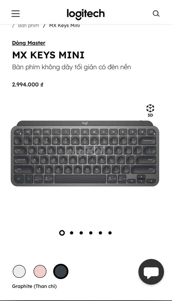 Bàn phím Logitech MX Keys Mini 98%