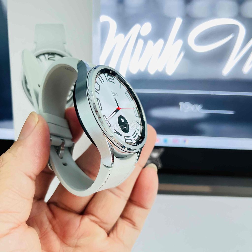 Samsung Watch 6 Classic 47mm Trắng. Mua bán Thiết bị đeo thông minh tại Quận Gò Vấp Tp Hồ Chí Minh được đăng bởi Cao An Vũ hình 1