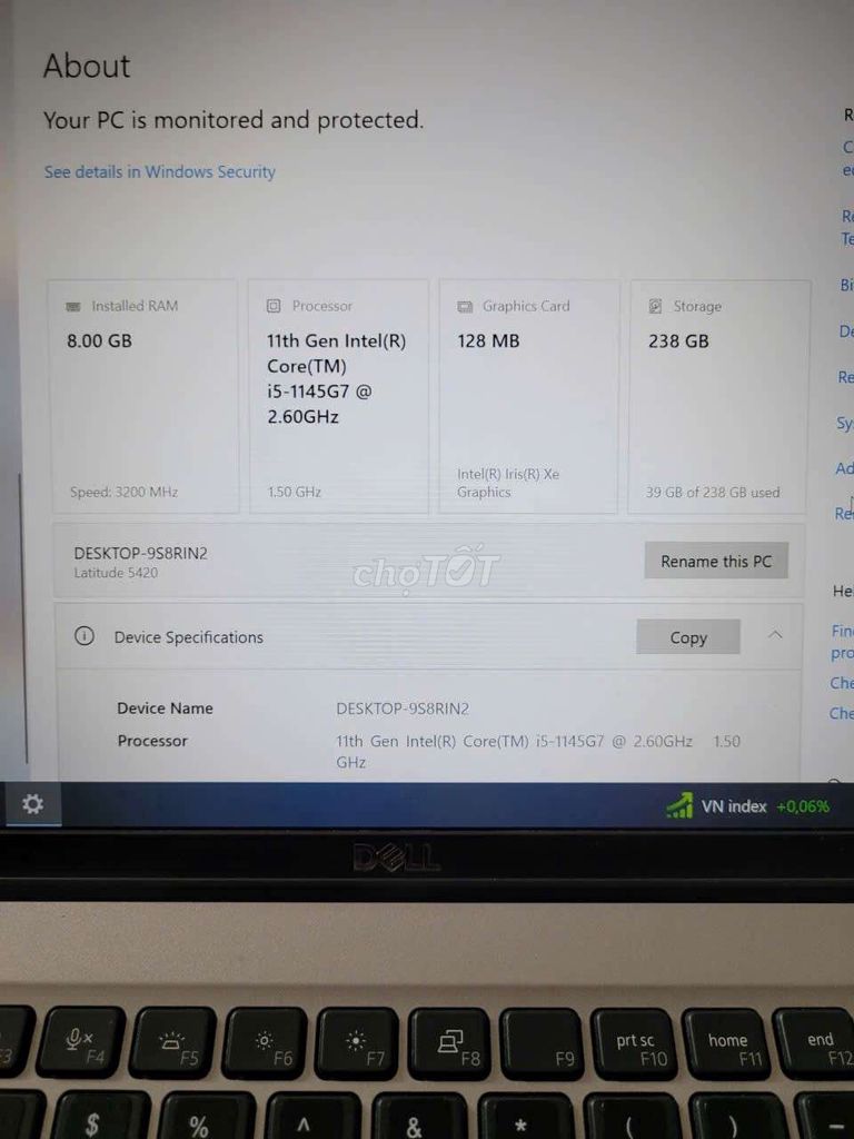 Dell Latitude 5420 i5-1145G7 14 inch 8GB/256GB SSD. Mua bán Laptop tại Quận Tân Phú Tp Hồ Chí Minh được đăng bởi VIET hình 1