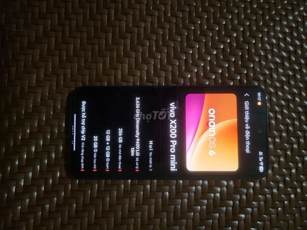 Vivo X200 Pro Mini 256GB Đen. Mua bán Điện thoại tại Huyện Nhơn Trạch Đồng Nai được đăng bởi H U I hình 1