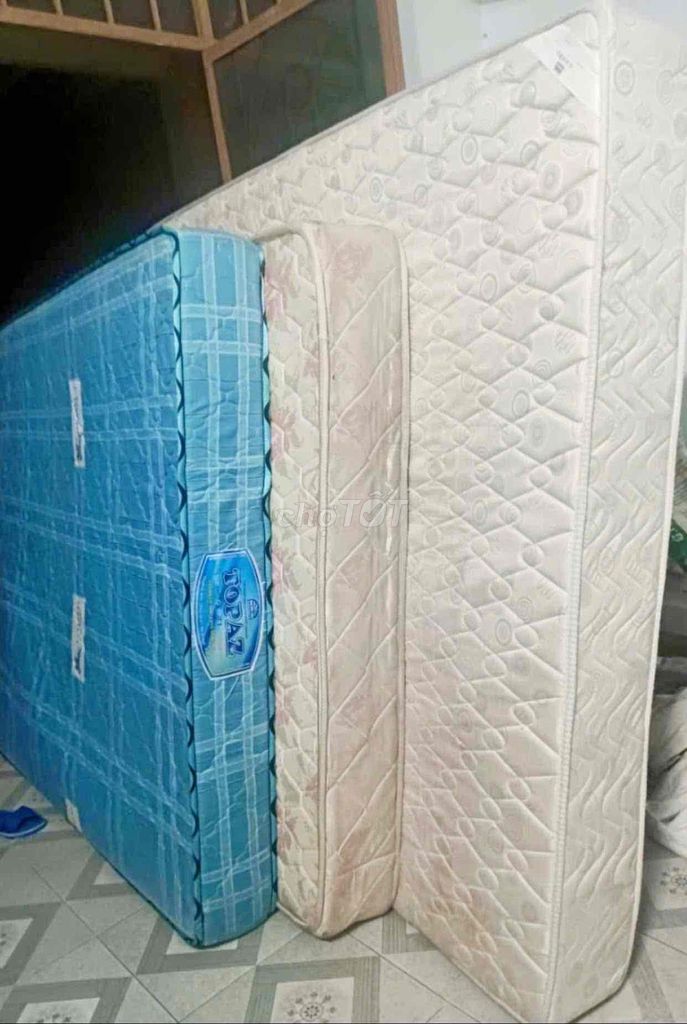 Nệm lò xo 1m6x2m dày 20cm Xanh Trắng. Mua bán Giường, chăn ga gối nệm tại Thành phố Thủ Đức Tp Hồ Chí Minh được đăng bởi vinnhung hình 1