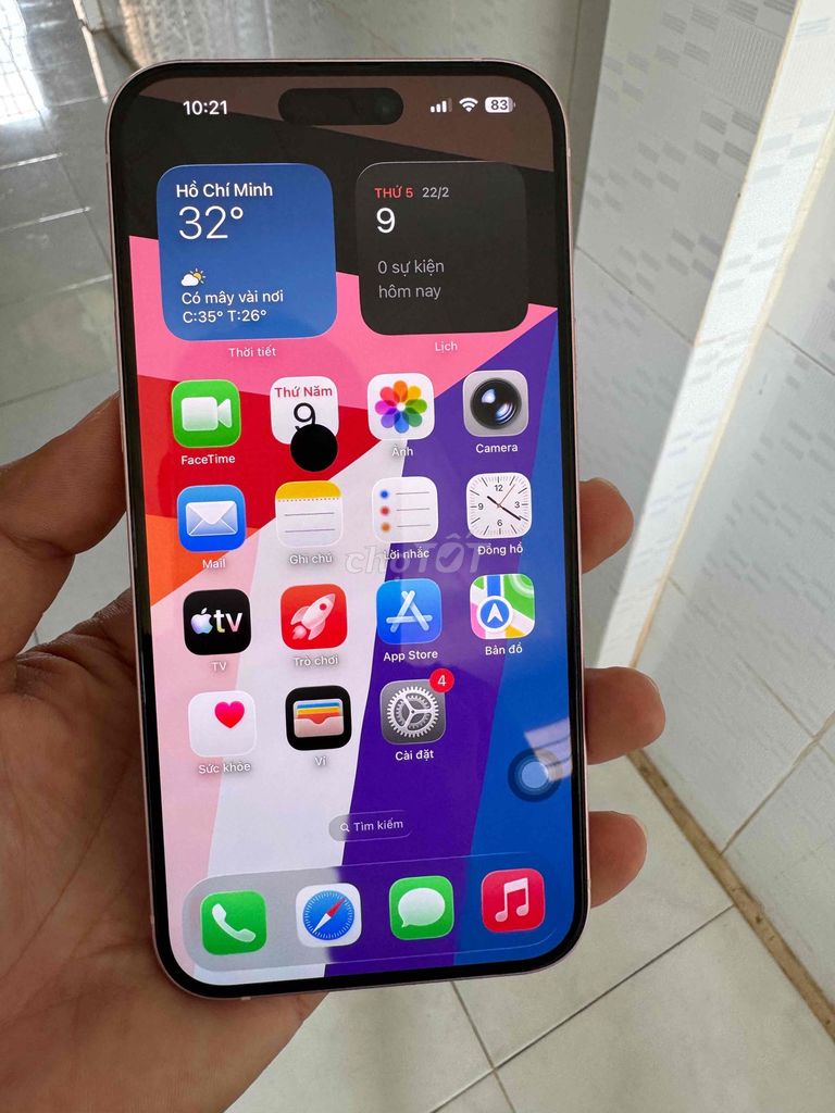 Apple iPhone 15 Plus 128GB Hồng Đã dùng. Mua bán Điện thoại tại Huyện Thạnh Trị Sóc Trăng được đăng bởi Tuấn HD hình 1
