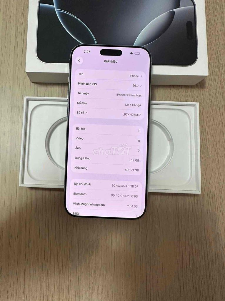 Cần bán IPHONE 16PRM 512G bản quốc tế khay sim. Mua bán Điện thoại tại Huyện Ân Thi Hưng Yên được đăng bởi Trần Trung hình 1