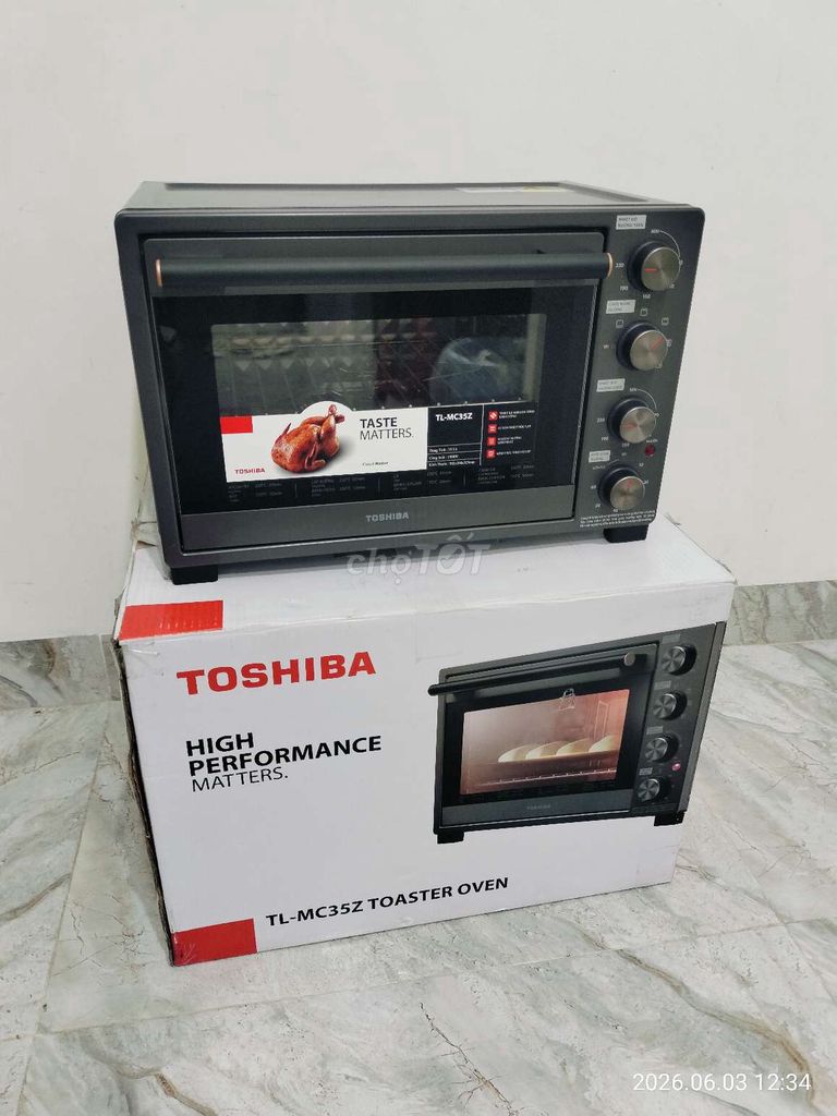 Lò nướng Toshiba TL-MC35Z 35 lít Đen Mới 99%. Mua bán Bếp, lò, đồ điện nhà bếp tại Quận Cẩm Lệ Đà Nẵng được đăng bởi Điện Máy Thái Hiền hình 1