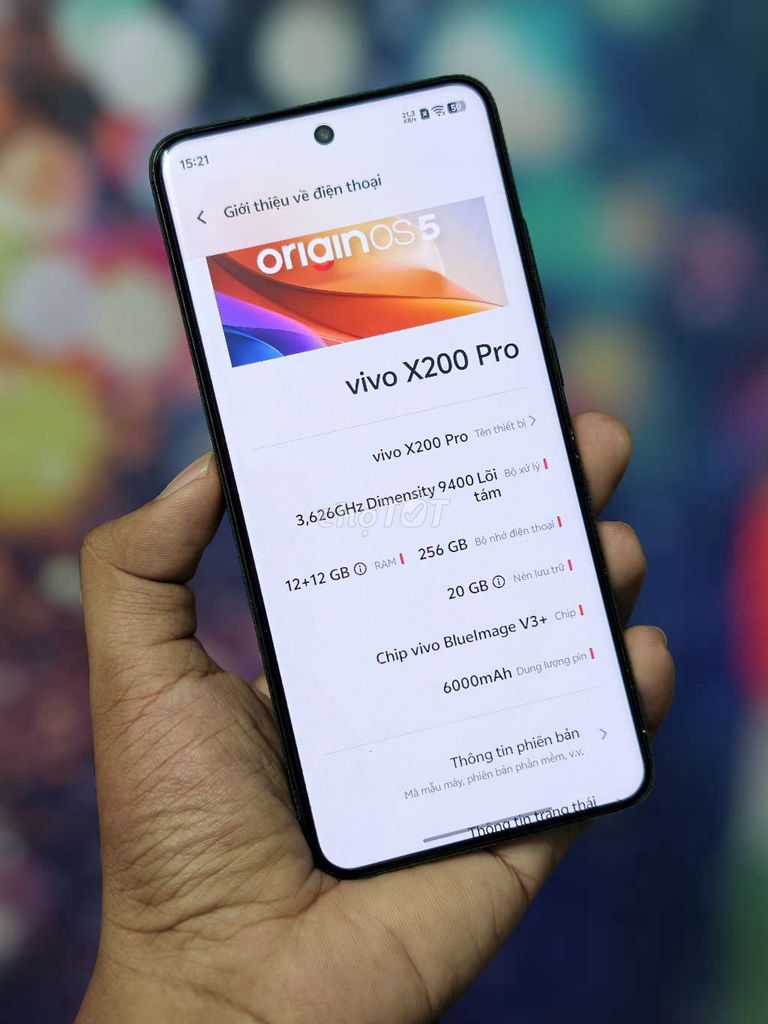 Vivo X200 Pro 256GB Đen Đã dùng. Mua bán Điện thoại tại Thành phố Biên Hòa Đồng Nai được đăng bởi Thạch Minh Sơn hình 1