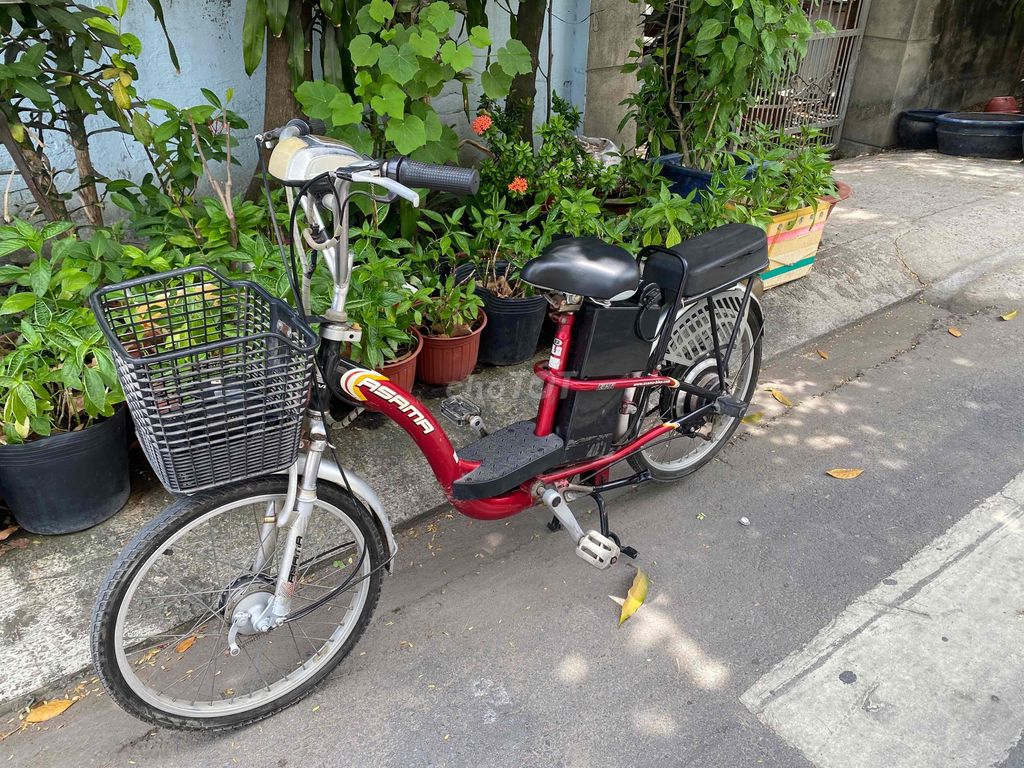 Xe đạp điện asama bình mới thay bảo hành 1 năm