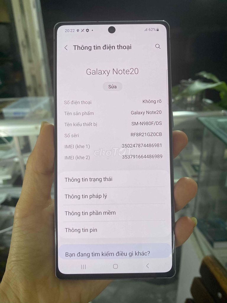 note 20 256gb. Mua bán Điện thoại tại Quận Tân Phú Tp Hồ Chí Minh được đăng bởi Minh Khang Sài gòn MoBILE hình 1