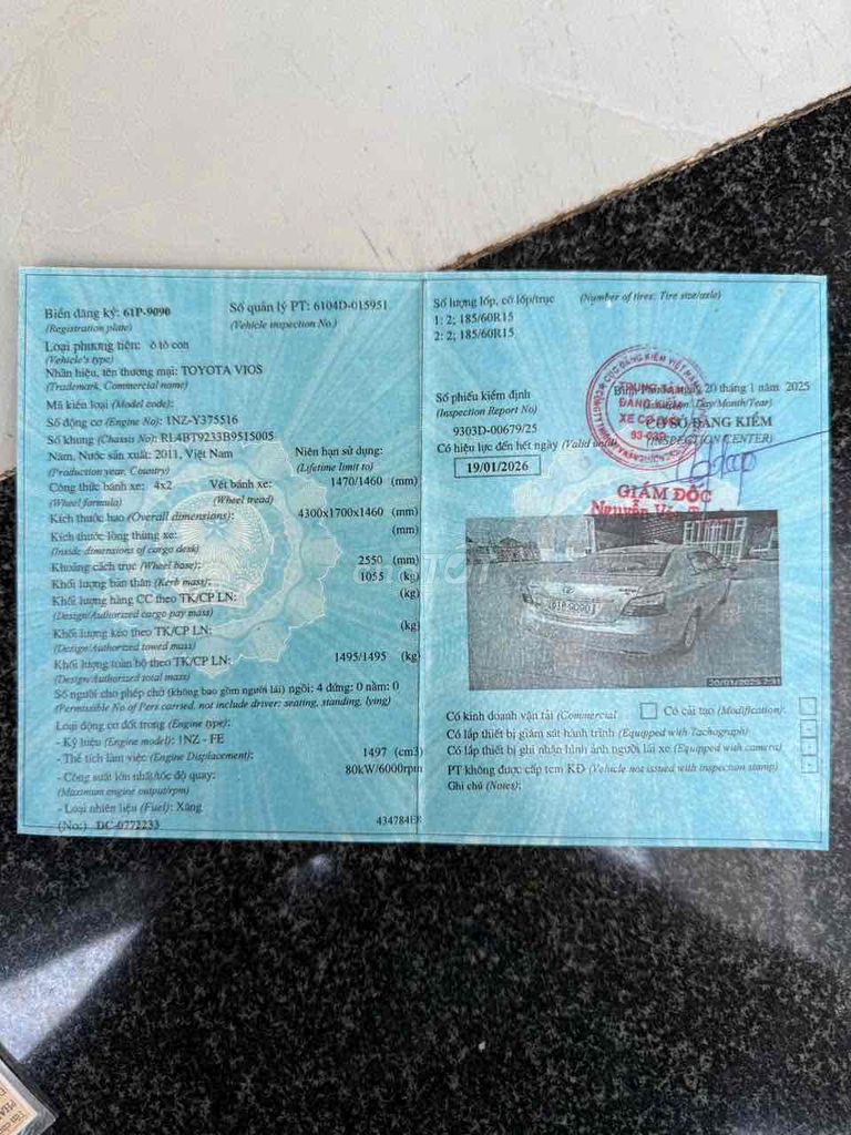 Toyota Vios 2011 1.5E. Mua bán Ô tô tại Huyện Gò Dầu Tây Ninh được đăng bởi Phong hình 3