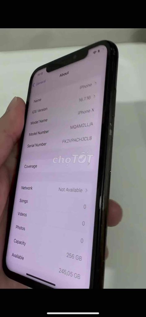 Apple iPhone X 256GB Đen Đã qua sử dụng. Mua bán Điện thoại tại Thành phố Thuận An Bình Dương được đăng bởi Kie Kie hình 1