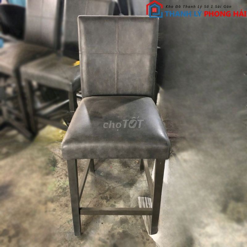 Ghế Ăn Da Cao Cấp Khung Gỗ Xámn Đẹp 90%. Mua bán Bàn ghế tại Quận Gò Vấp Tp Hồ Chí Minh được đăng bởi Thanh lý Phong Hải hình 1