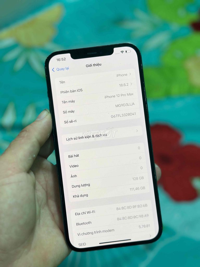 iPhone 12 Pro Max 128GB QT  mai zin pin 89. Mua bán Điện thoại tại Huyện Cao Lãnh Đồng Tháp được đăng bởi minh dt zin 66 hình 1