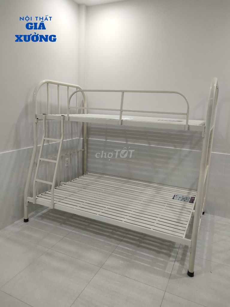GIƯỜNG NGỦ ------ GIƯỜNG 2 TẦNG SẮT LỚN ----. Mua bán Giường, chăn ga gối nệm tại Quận Bình Thạnh Tp Hồ Chí Minh được đăng bởi Nội Thất Giá Xưởng  hình 1