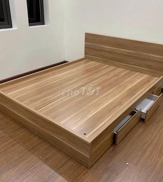 GiườNGG gỗ MDF bệt KIIểu Nhật 1M-1m8x2m - BaO Ráp