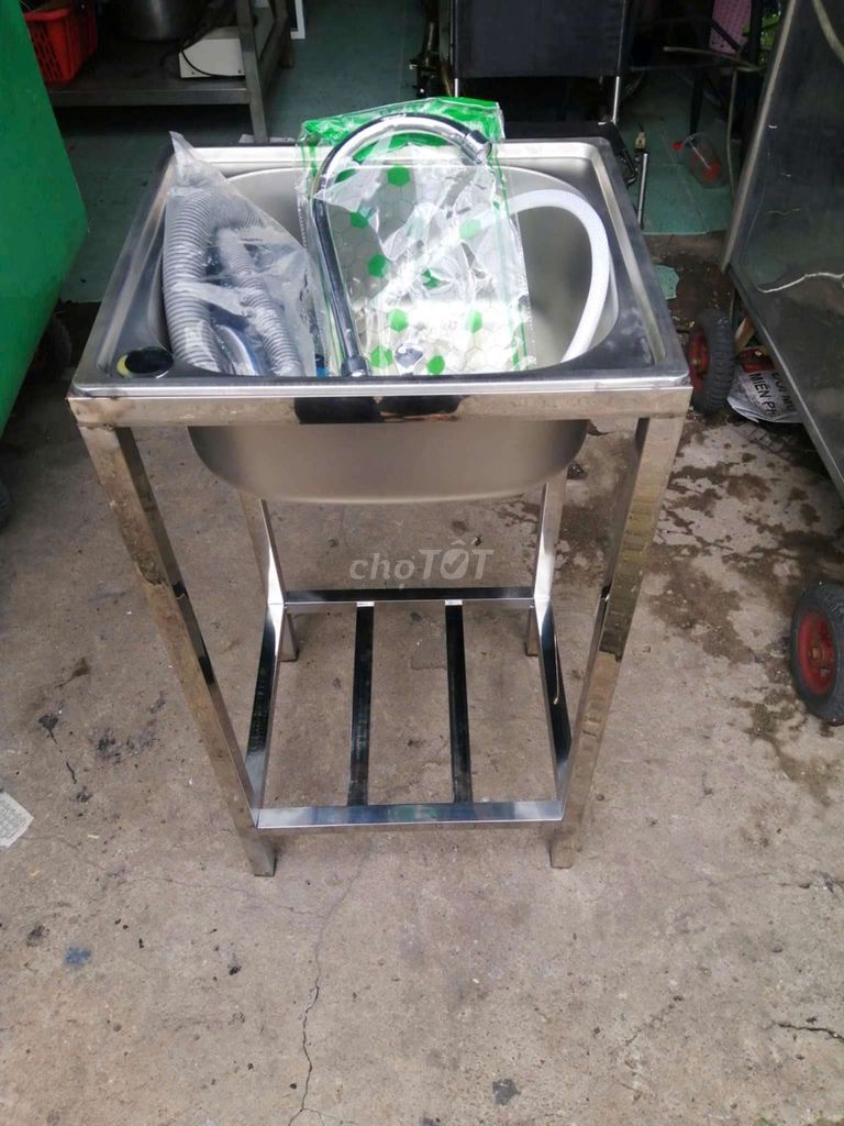 Chậu rửa chén Inox 1 hộc . Mua bán Dụng cụ nhà bếp tại Thành phố Biên Hòa Đồng Nai được đăng bởi Bùi Huyền hình 1