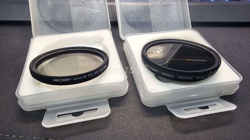 Kính lọc K&F Nano-X CPL 55mm và ND2-Nd400 variable. Mua bán Máy ảnh, Máy quay tại Quận Cẩm Lệ Đà Nẵng được đăng bởi A diên hình 1