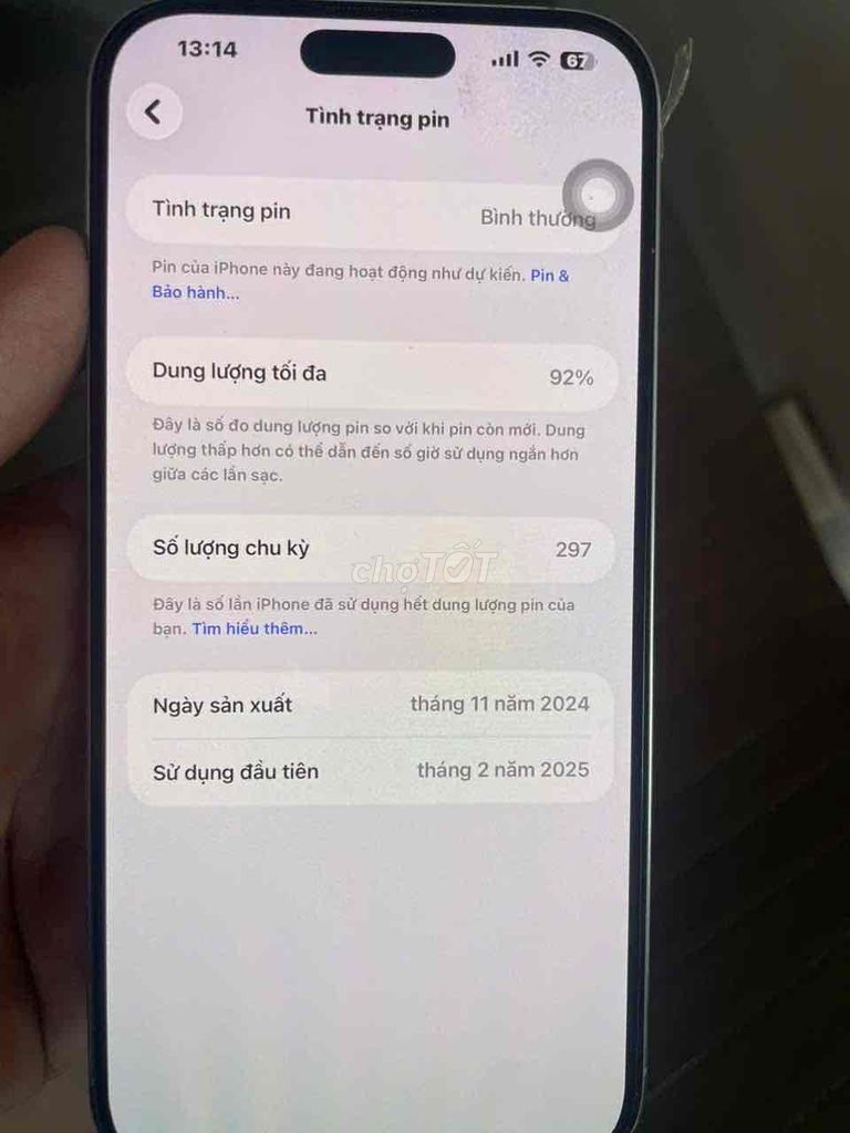 Apple iPhone 16 Pro Max 256GB. Mua bán Điện thoại tại Quận Bình Tân Tp Hồ Chí Minh được đăng bởi Vo Duy hình 1