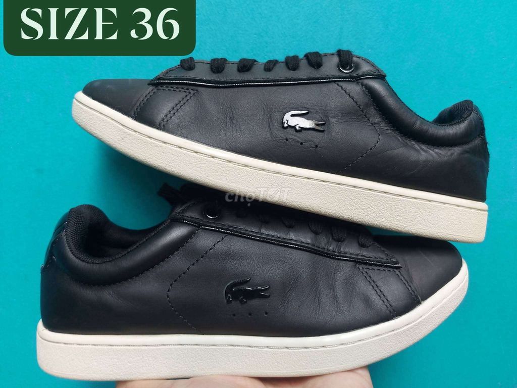 Giày thể thao Lacoste da Đen size 36. Mua bán Giày dép tại Quận 10 Tp Hồ Chí Minh được đăng bởi Phan Tuấn hình 1