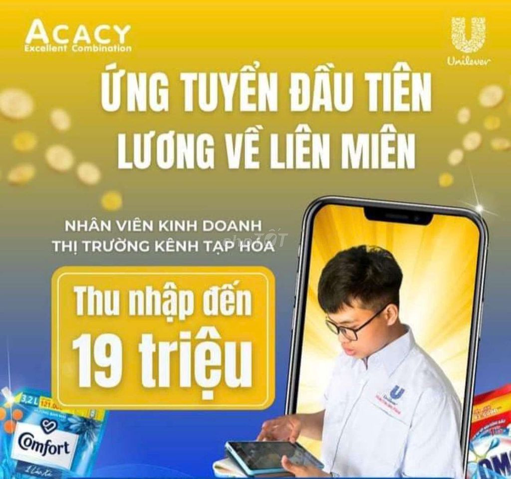 TUYỂN SALE THỊ TRƯỜNG UNILEVER BỈM SƠN THANH HÓA