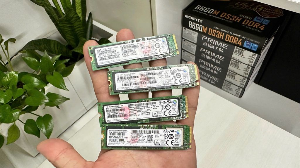 Về mấy chục cái NVME 512GB xịn samsung