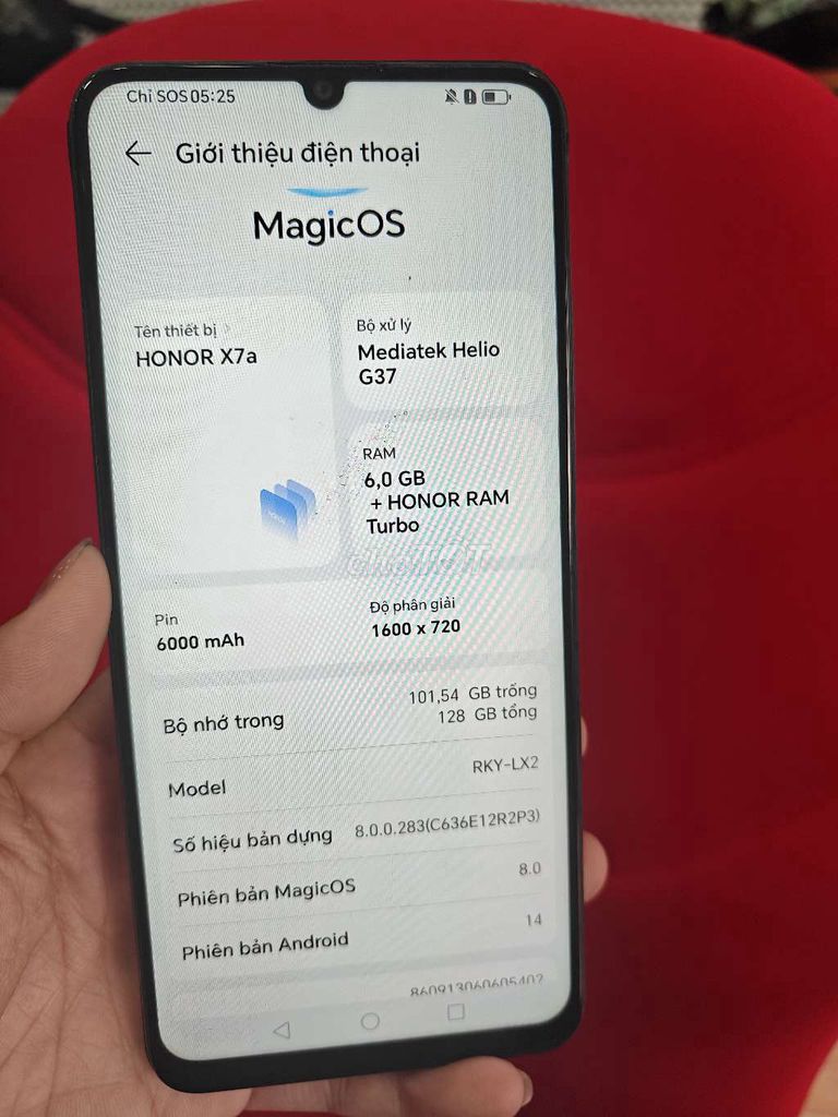 Honor X7a 128GB Đen Đã sử dụng. Mua bán Điện thoại tại Quận 10 Tp Hồ Chí Minh được đăng bởi mua bán điện thoại  hình 1