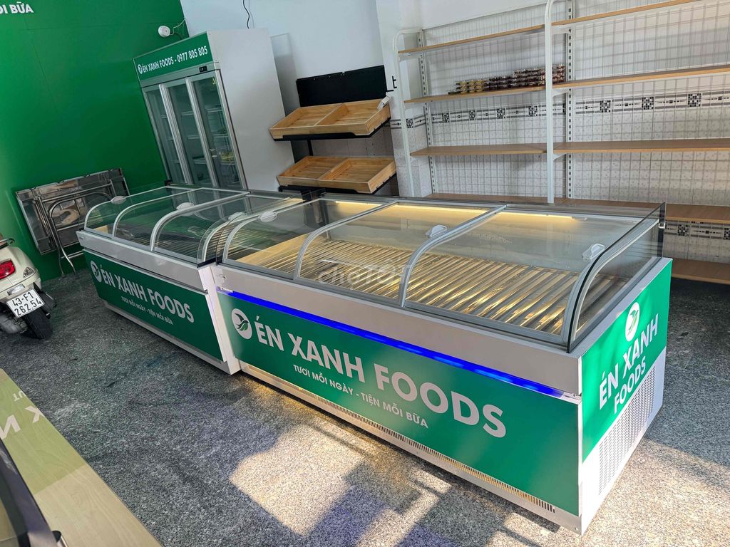 Tủ đông mát Én Xanh Foods Trắng, Xanh. Mua bán Tủ lạnh tại Quận Liên Chiểu Đà Nẵng được đăng bởi Toni đmđ hình 1