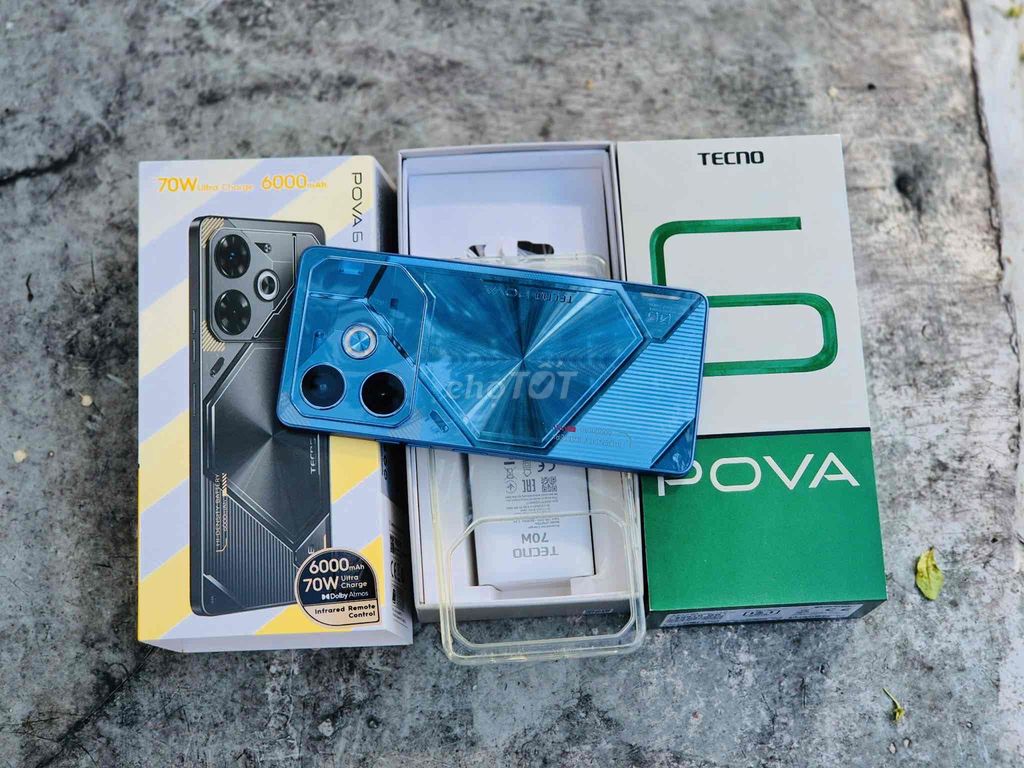 Tecno Pova 6 Ram 16.256Gb chính hãng BH dài