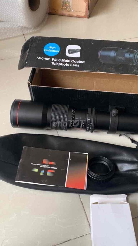 Ống kính tele 500mm F/8.0 Đen. Mua bán Máy ảnh, Máy quay tại Thành phố Thủ Đức Tp Hồ Chí Minh được đăng bởi Mujo hình 1