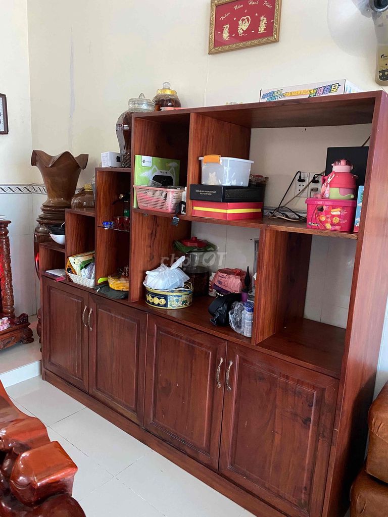 Kệ rượu gỗ Nâu đỏ 2,1x1,8x0,5m. Mua bán Tủ, kệ gia đình tại Huyện Nhà Bè Tp Hồ Chí Minh được đăng bởi Thao Nguyen hình 1