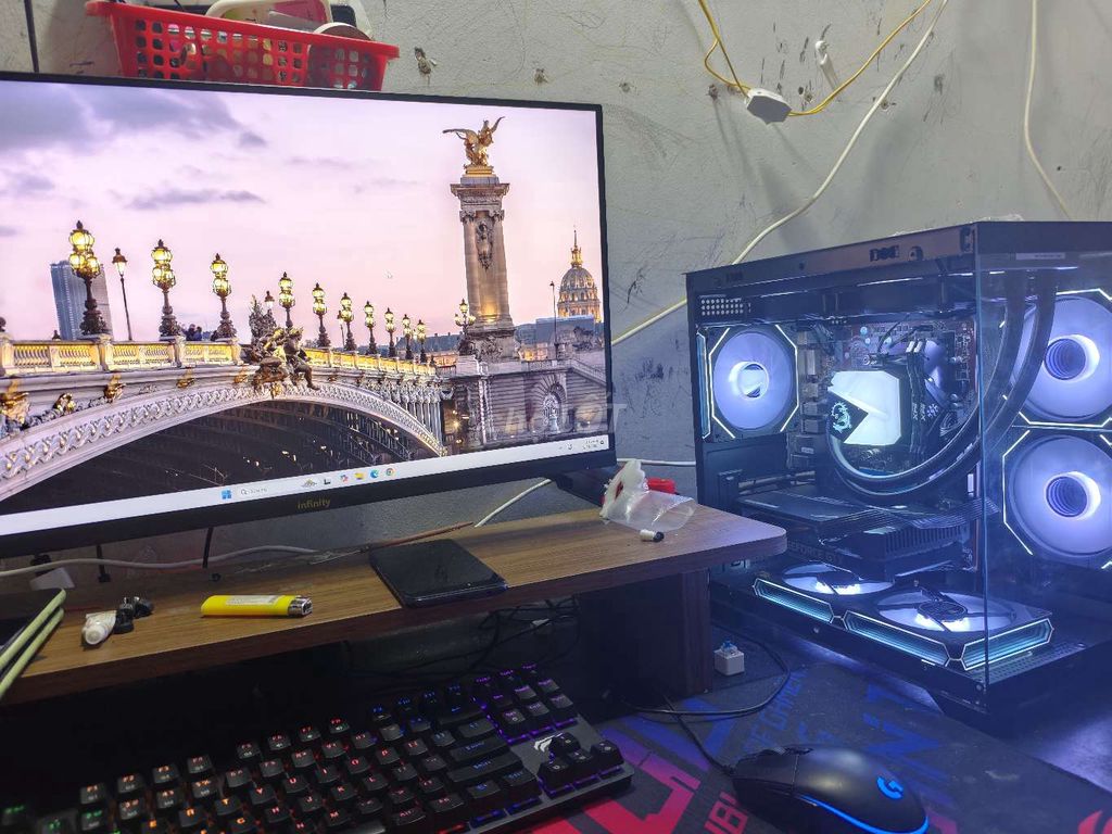 Bộ Pc Ryze 7 5700 /1660 super^Màn 180hz