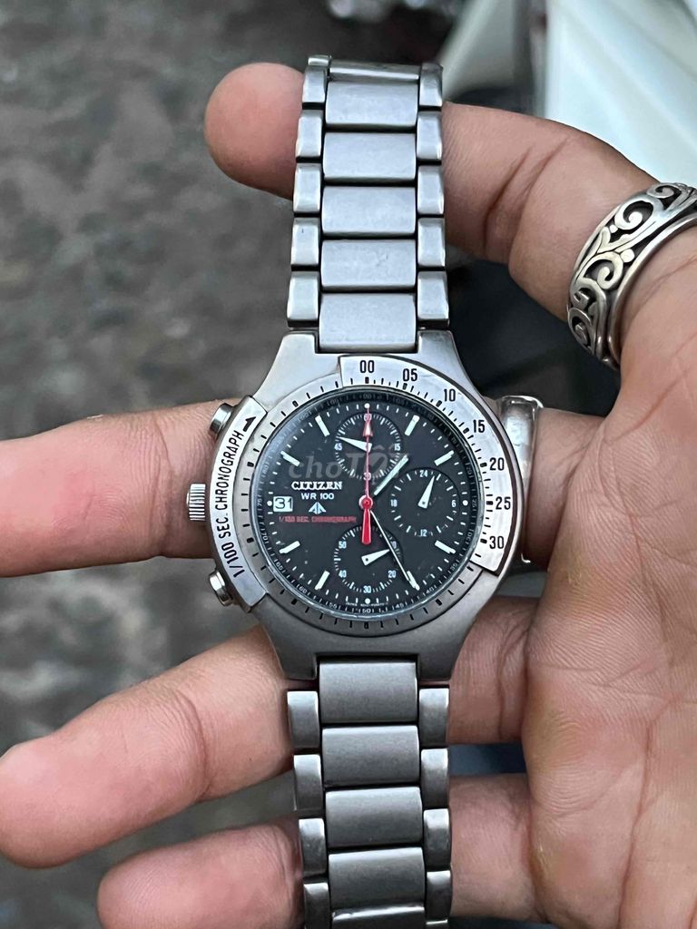 Citizen promaster titanium pin chronograph ngược