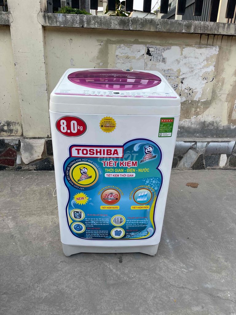 thanh lý máy giặt toshiba 8kg còn rất mới