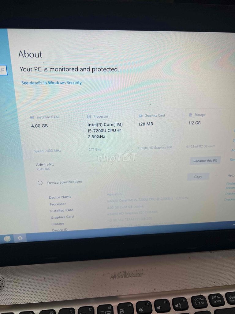 Asus i5-gen7 / 4gb / ssd 120gb. Mua bán Laptop tại Thành phố Tây Ninh Tây Ninh được đăng bởi Laptoptâyninh hình 1