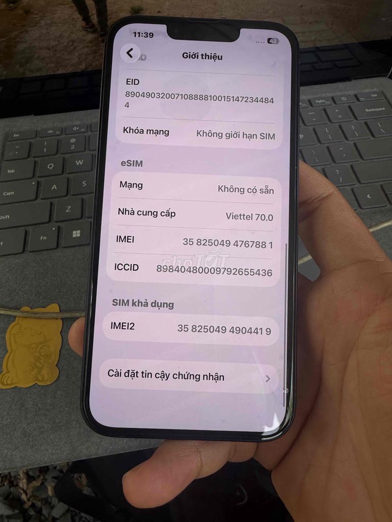 iPhone 14 256GB Xanh đậm esim. Mua bán Điện thoại tại Quận Phú Nhuận Tp Hồ Chí Minh được đăng bởi Thanh nam hình 1