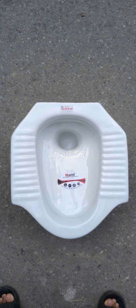 Bồn cầu xổm Nami Men nung nano tuyết Trắng. Mua bán Thiết bị vệ sinh, nhà tắm tại Quận Đống Đa Hà Nội được đăng bởi tk 681 hình 1