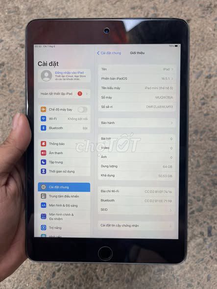 Apple iPad mini 5 64GB Xám. Mua bán Máy tính bảng tại Quận 5 Tp Hồ Chí Minh được đăng bởi Hội Đồ Điện Tử hình 1